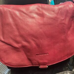 Wanderers burgundy Leather Shoulder Bag